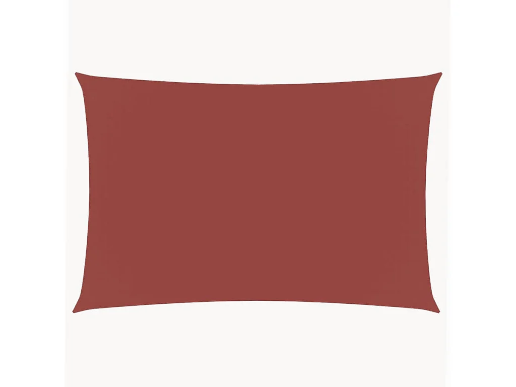 Voile d'ombrage tissu oxford rectangulaire 2x4,5 m terre cuite FR62350