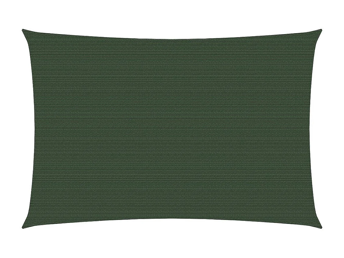 Toldo de vela verde oscuro HDPE 160 g/m² 3x4 m ES949781
