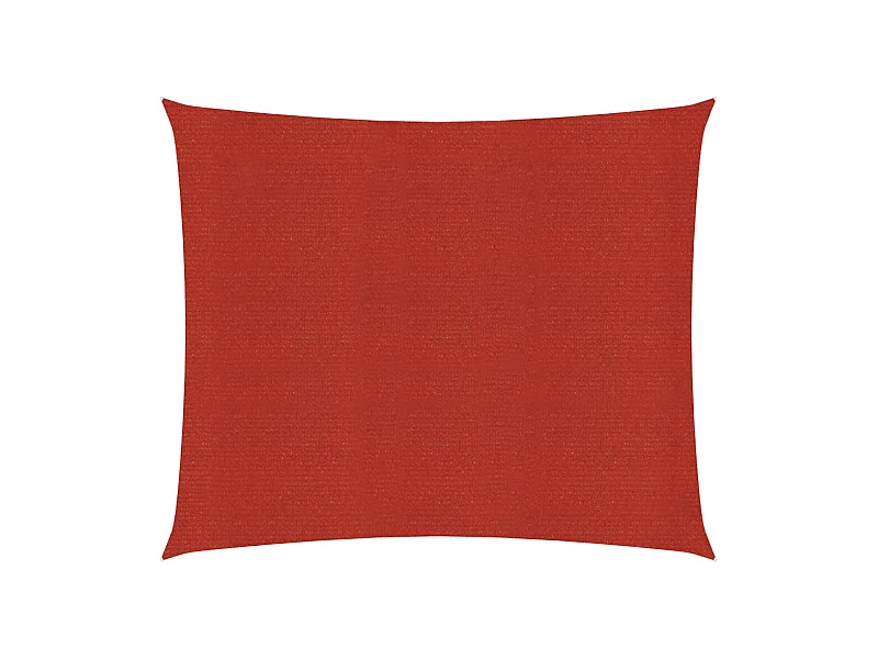 Voile d'ombrage 160 g/m² Rouge 2,5x2,5 m PEHD FR58580