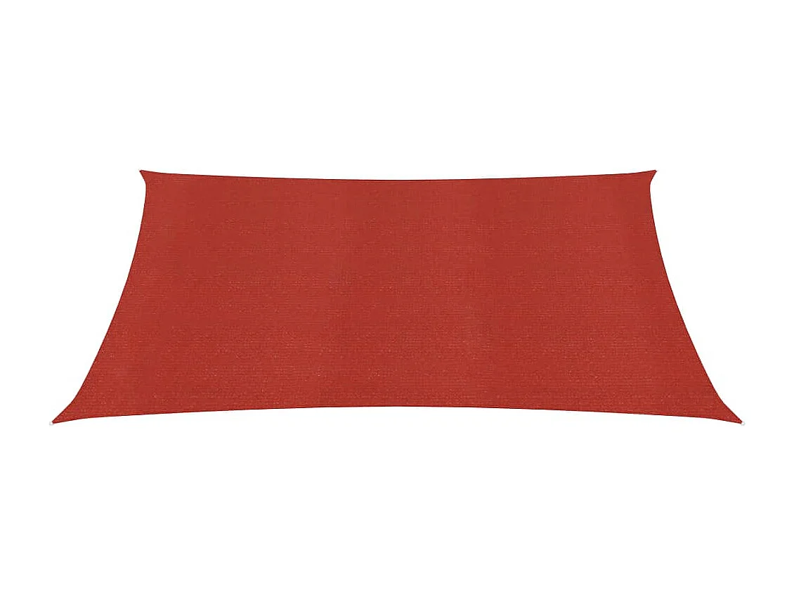 Voile d'ombrage 160 g/m² Rouge 2,5x2,5 m PEHD FR58580