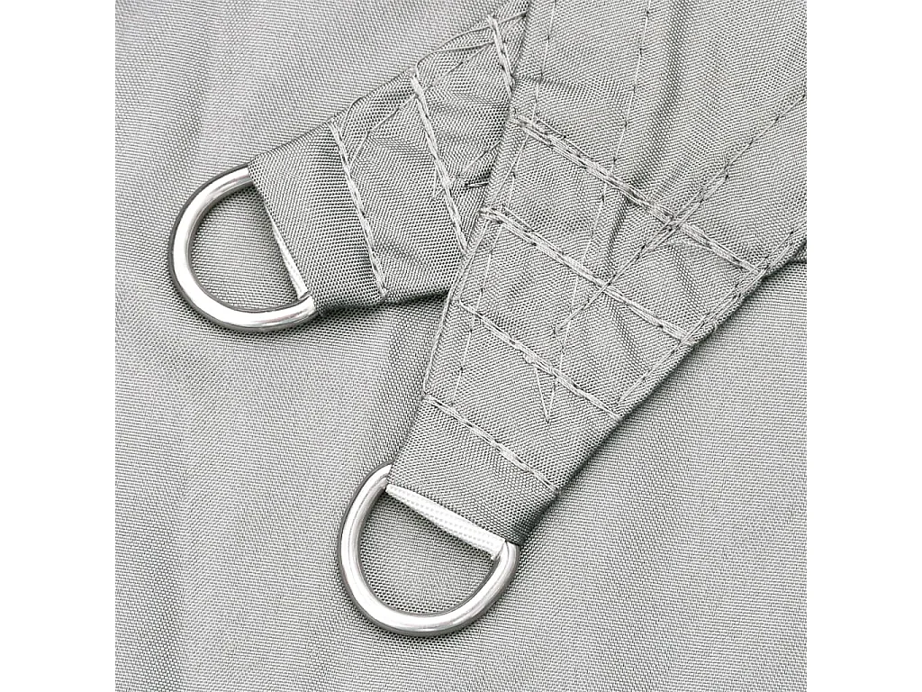 Voile d'ombrage gris clair 2x2 m 100% polyester oxford FR70221