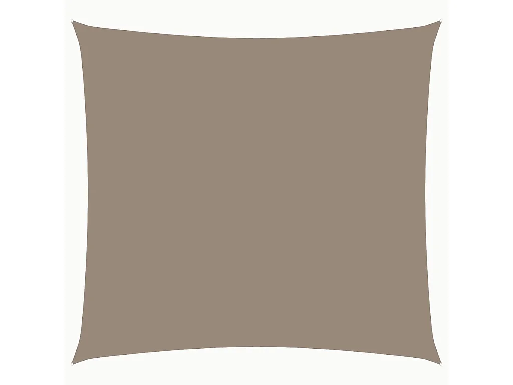 Toldo de vela cuadrado tela Oxford gris taupe 3x3 m ES698777