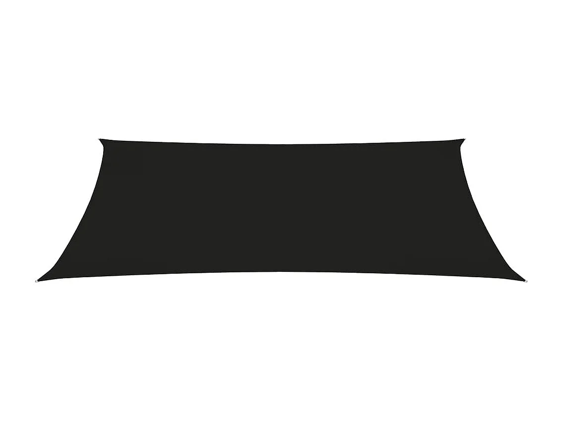Toldo de vela rectangular tela Oxford negro 4x7 m ES304842