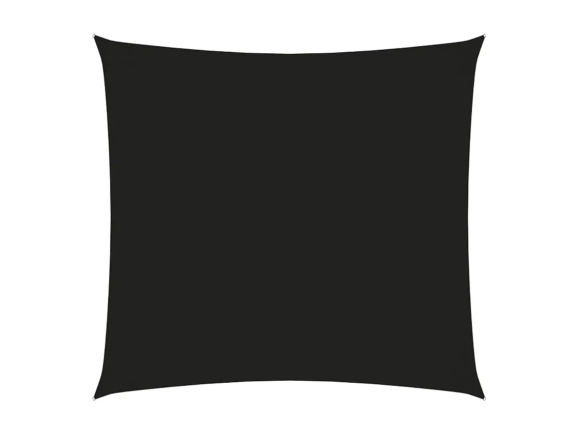 Toldo de vela cuadrado tela Oxford negro 4x4 m ES306176