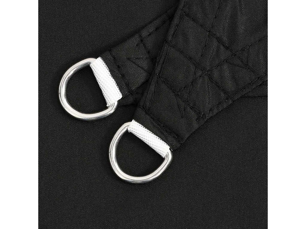 Toldo de vela poliéster oxford 100% negro 7x5x5 m ES850788