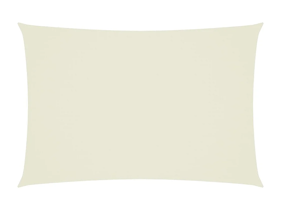 Voile d'ombrage tissu oxford rectangulaire 3x5 m crème FR13636