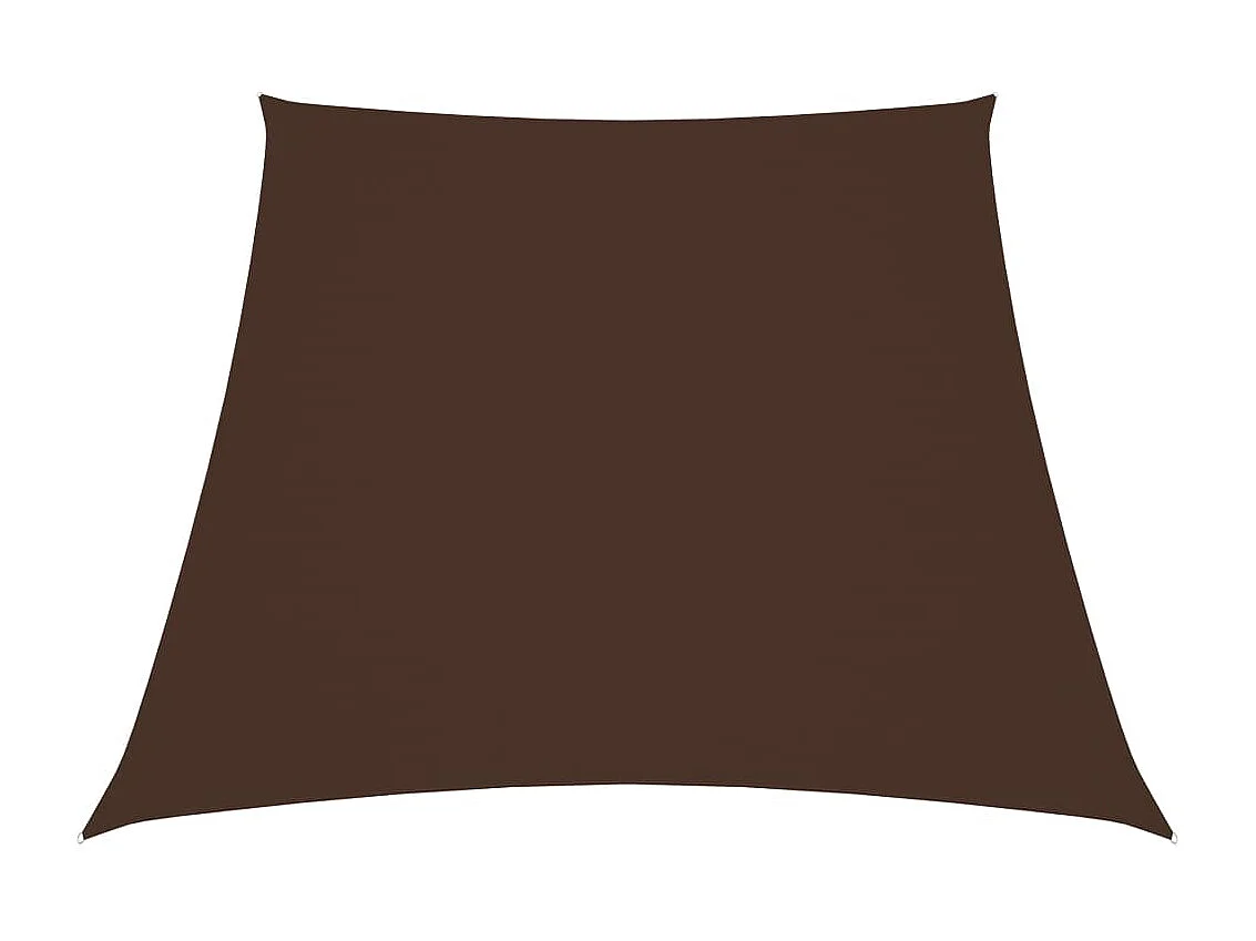 Voile d'ombrage Tissu Oxford trapèze 2/4x3 m Marron FR93767