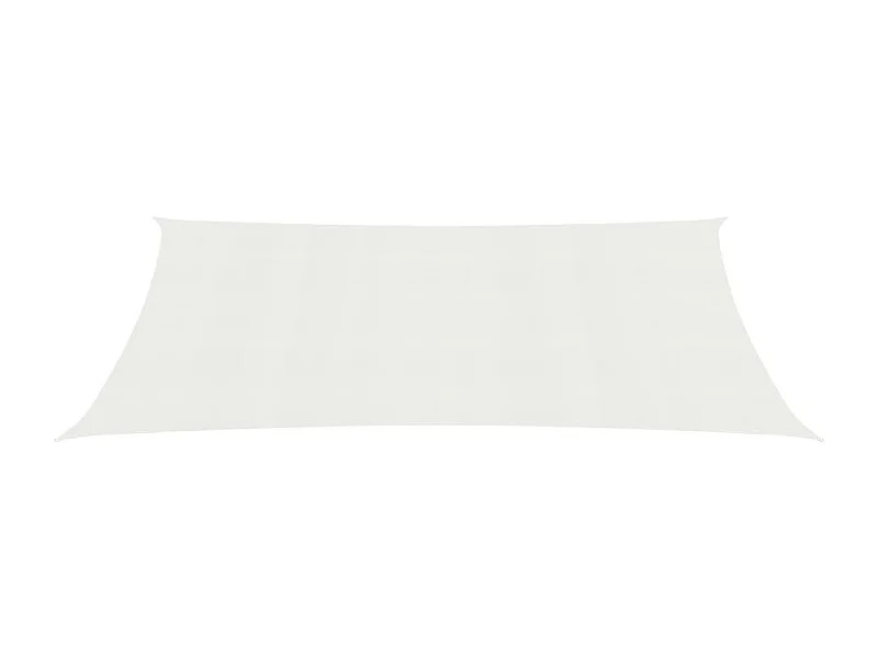 Voile d'ombrage 160 g/m² Blanc 2,5x5 m PEHD FR50244