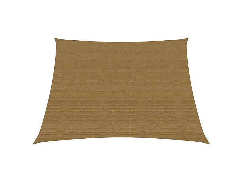 Toldo de vela HDPE gris taupe 160 g/m² 3/4x2 m ES435750