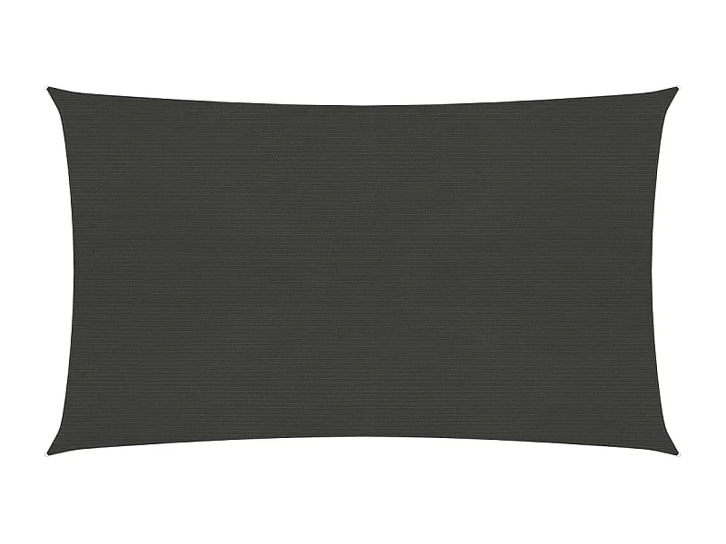 Voile d'ombrage 160 g/m² Anthracite 3x6 m PEHD FR98583