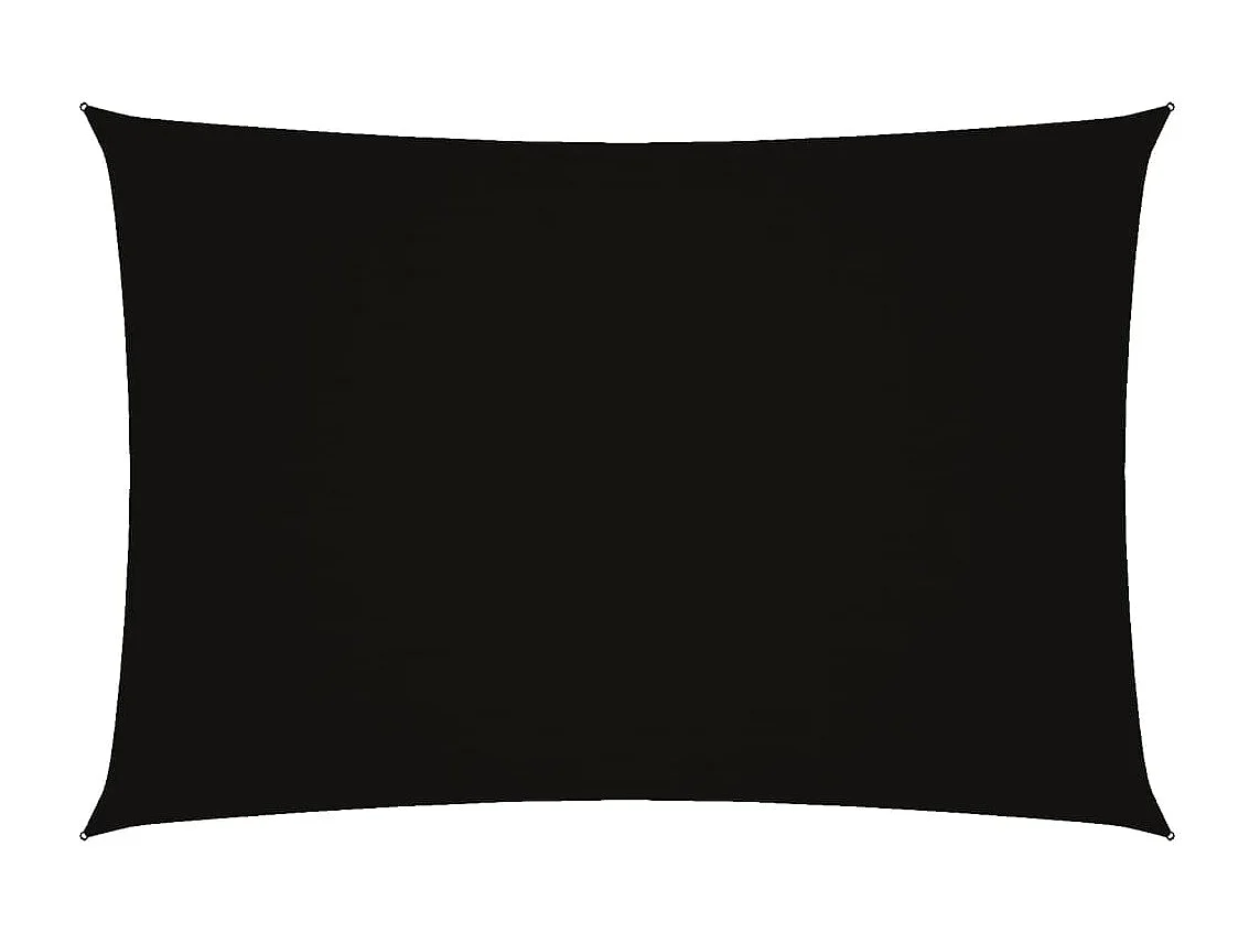 Toldo de vela rectangular tela Oxford negro 3x5 m ES911241