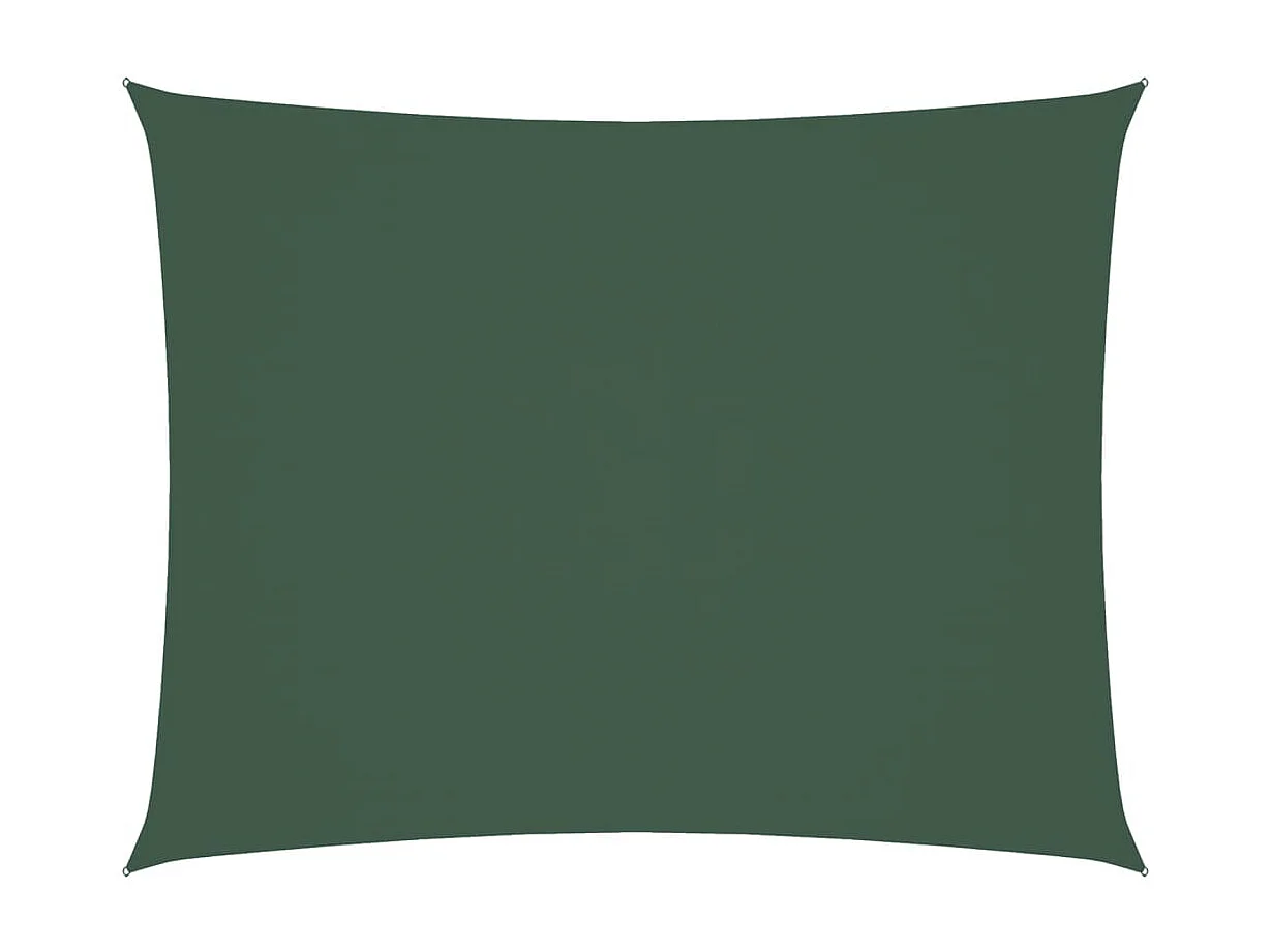 Toldo de vela rectangular tela Oxford verde oscuro 2,5x4 m ES338044