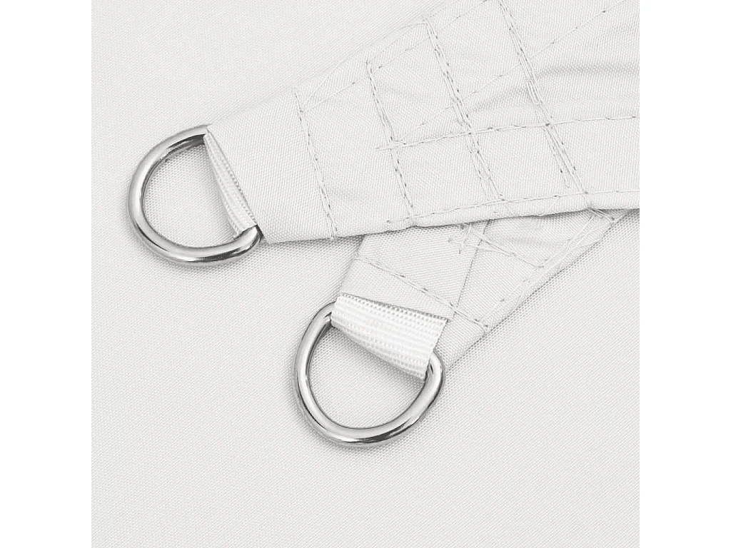 Voile d'ombrage tissu oxford carré 4x4 m blanc FR14446