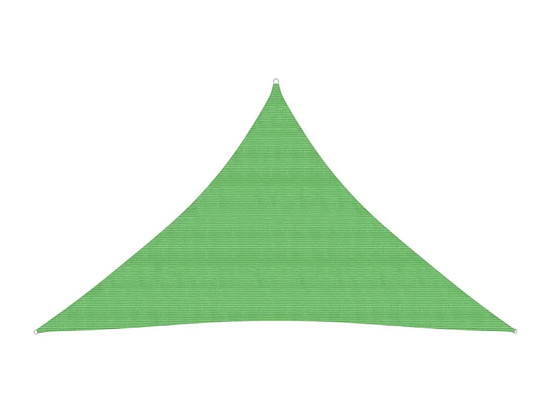 Voile d'ombrage 160 g/m² Vert clair 3x3x4,2 m PEHD FR24899