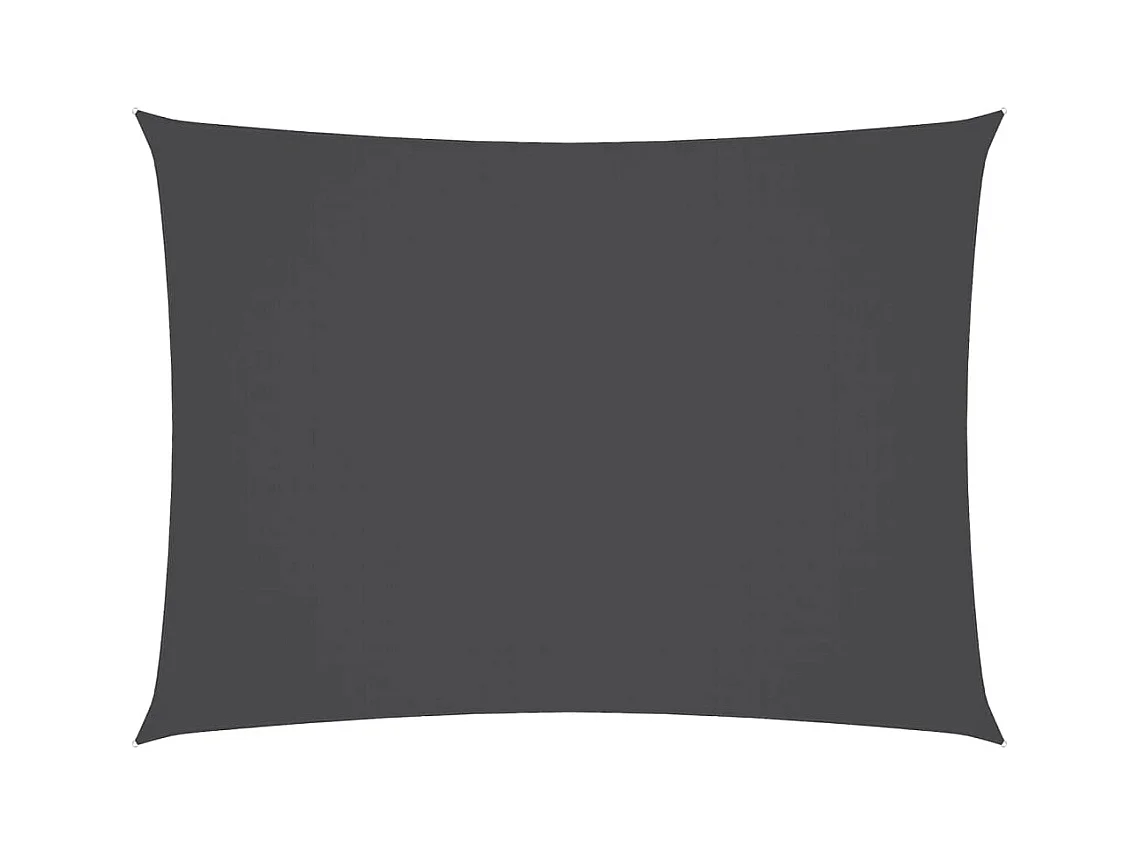 Voile d'ombrage tissu oxford rectangulaire 2,5x4,5m anthracite FR28955