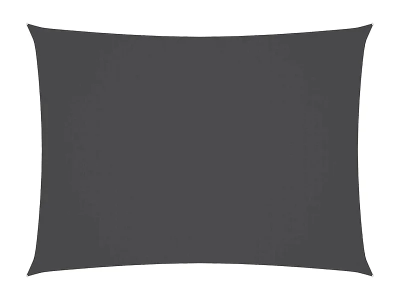 Voile d'ombrage tissu oxford rectangulaire 2,5x4,5m anthracite FR28955