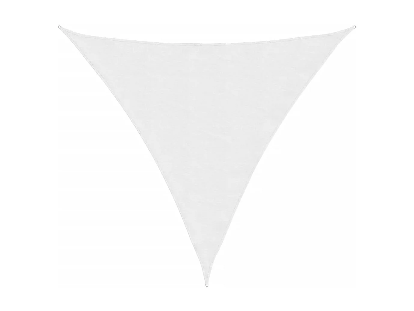Voile d'ombrage tissu oxford triangulaire 3,6x3,6x3,6 m blanc FR75793
