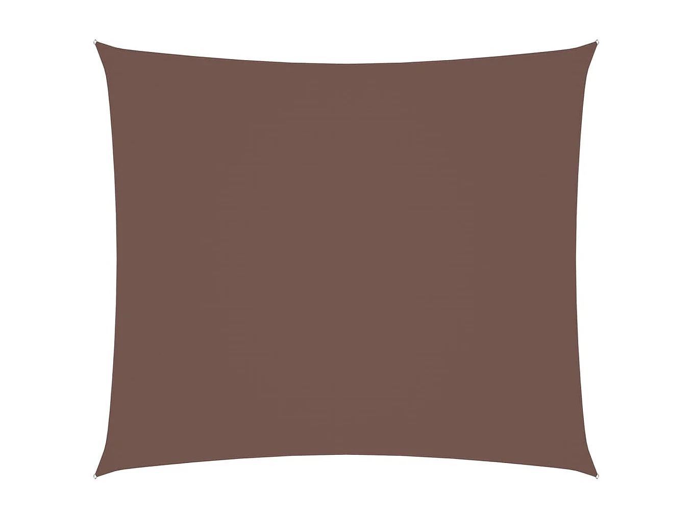 Voile d'ombrage tissu oxford rectangulaire 2,5x3 m marron FR53905