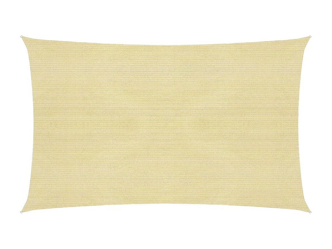Voile d'ombrage 160 g/m² Beige 2x4,5 m PEHD FR86191