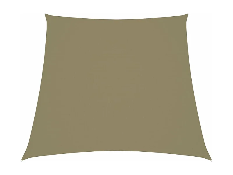 Zonnezeil trapezium 2/4x3 m oxford stof beige BE978626