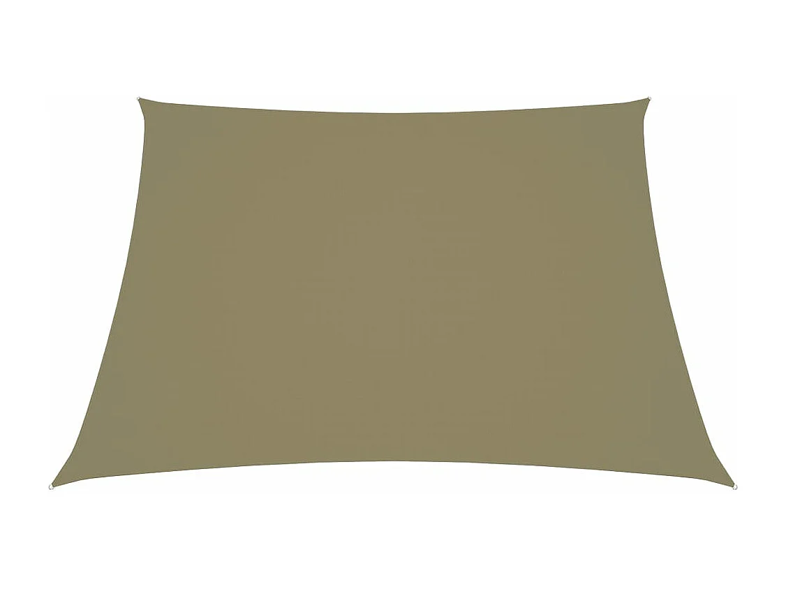Zonnezeil trapezium 2/4x3 m oxford stof beige BE978626