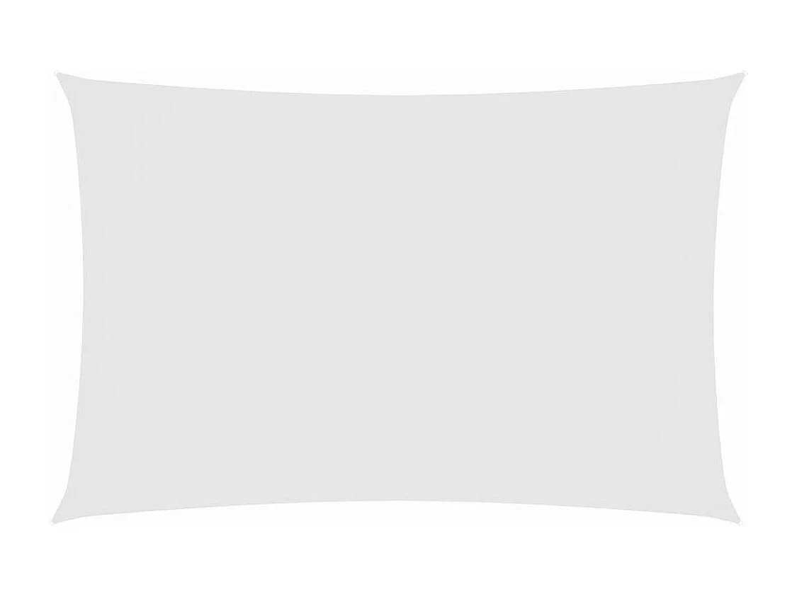 Voile d'ombrage tissu oxford rectangulaire 2x5 m blanc FR45843
