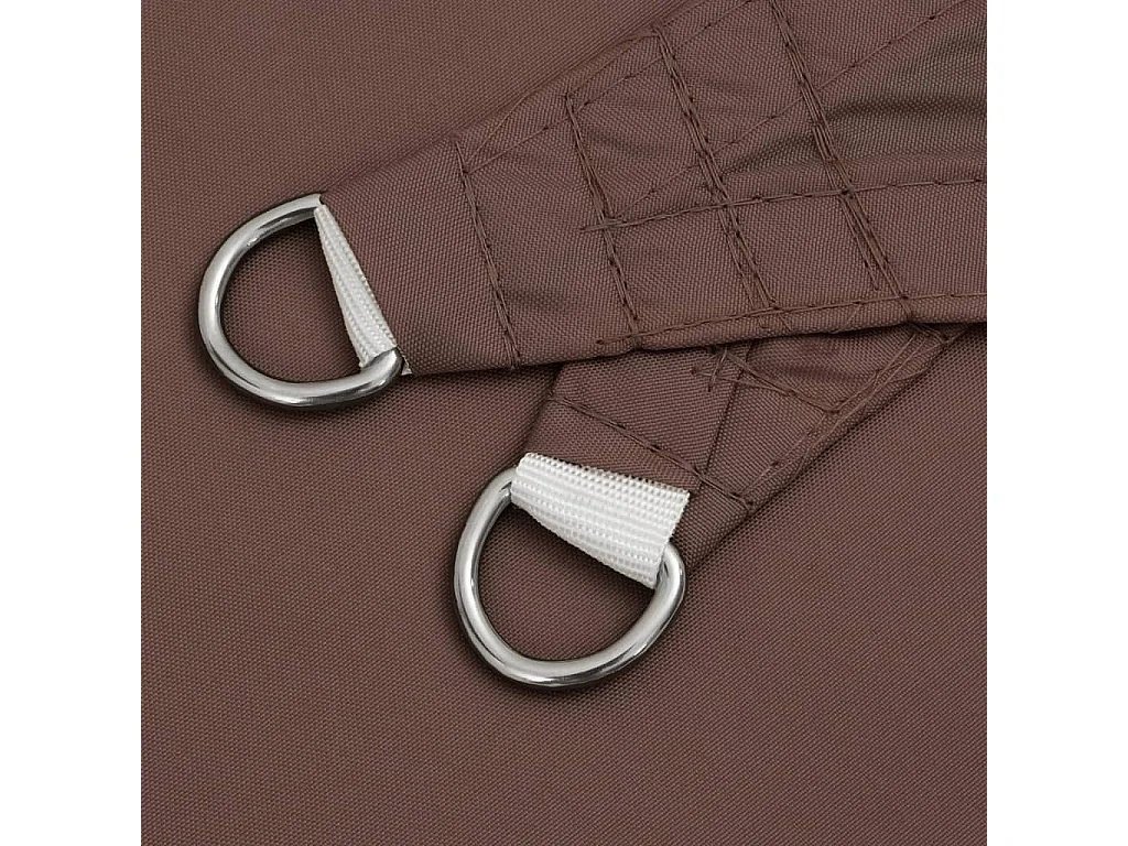 Voile d'ombrage tissu oxford triangulaire 4,5x4,5x4,5 m marron FR54632