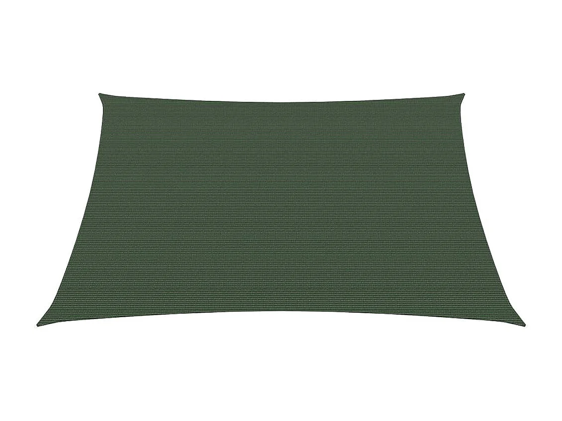 Toldo de vela HDPE verde oscuro 160 g/m² 5x5 m ES786642