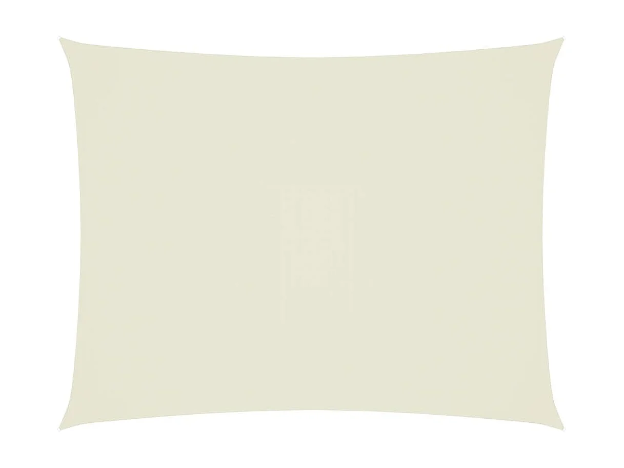 Voile d'ombrage tissu oxford rectangulaire 4x5 m crème FR89908