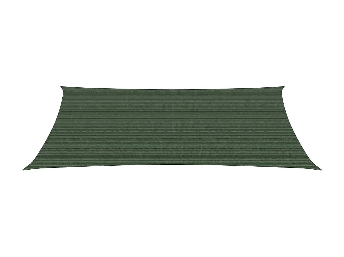 Voile d'ombrage 160 g/m² Vert foncé 5x7 m PEHD FR19094