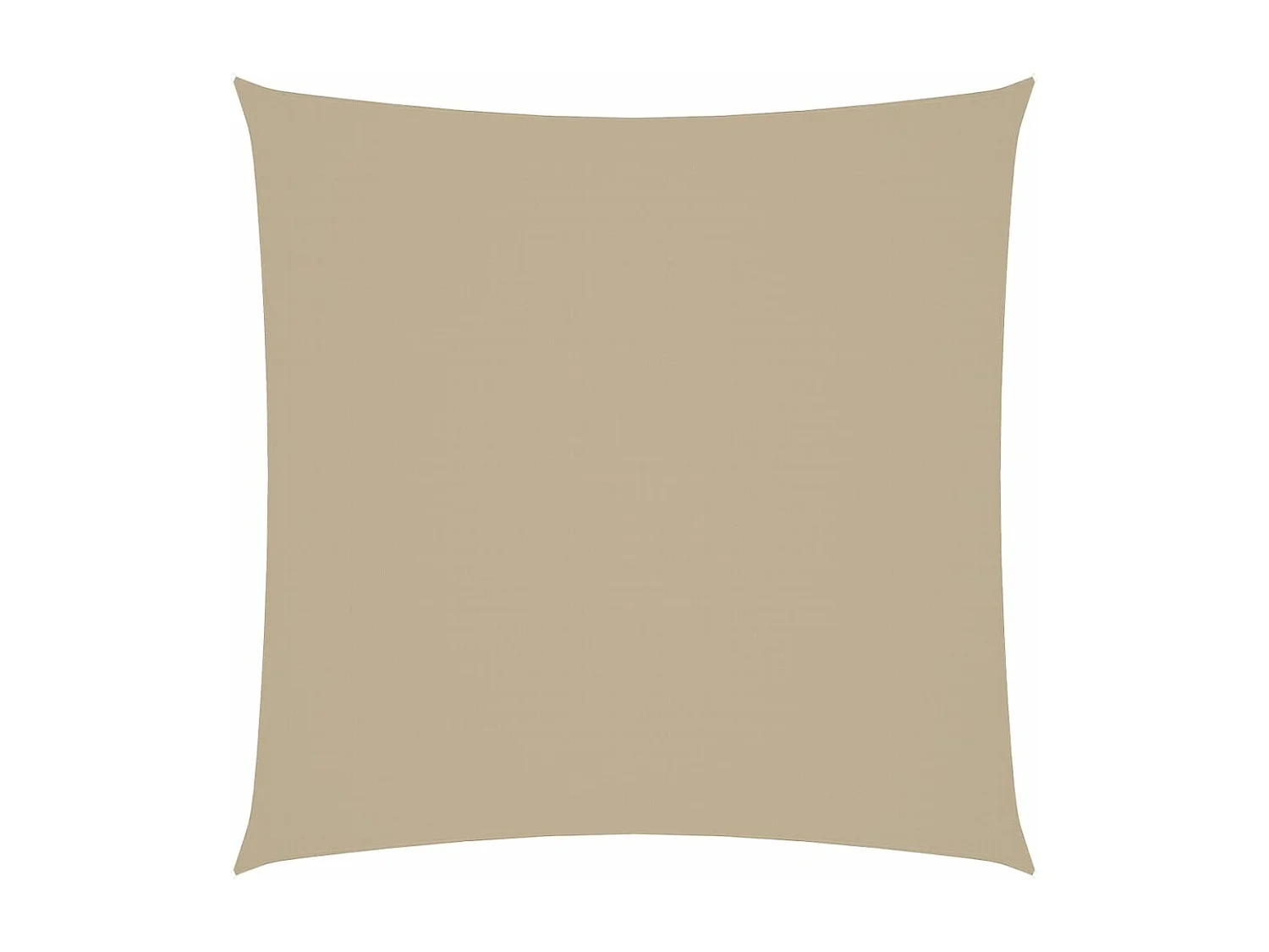 Toldo de vela cuadrado tela Oxford beige 6x6 m ES692020