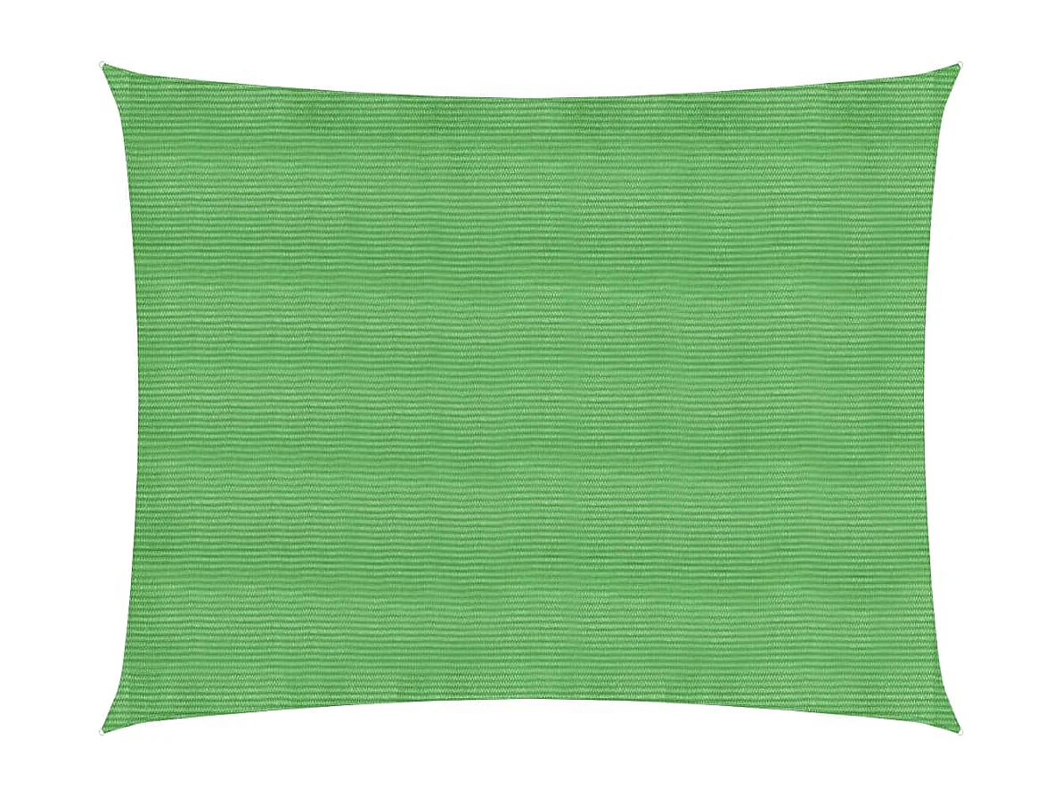 Toldo de vela HDPE verde claro 160 g/m² 3,5x4,5 m ES607608