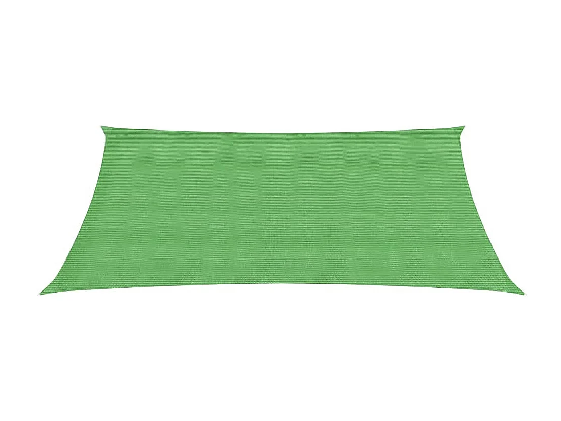 Voile d'ombrage 160 g/m² Vert clair 3,5x4,5 m PEHD FR49731