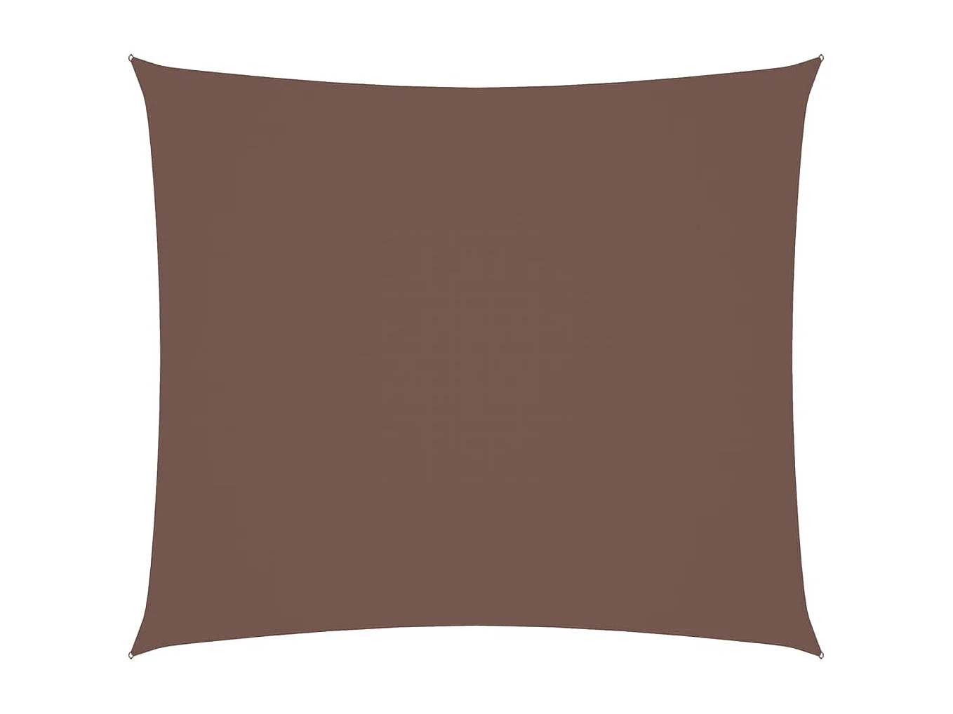 Voile d'ombrage tissu oxford rectangulaire 2x2,5 m marron FR14943