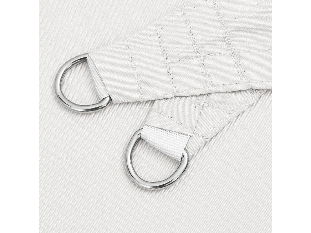 Voile d'ombrage tissu oxford triangulaire 4x5x5 m blanc FR54744