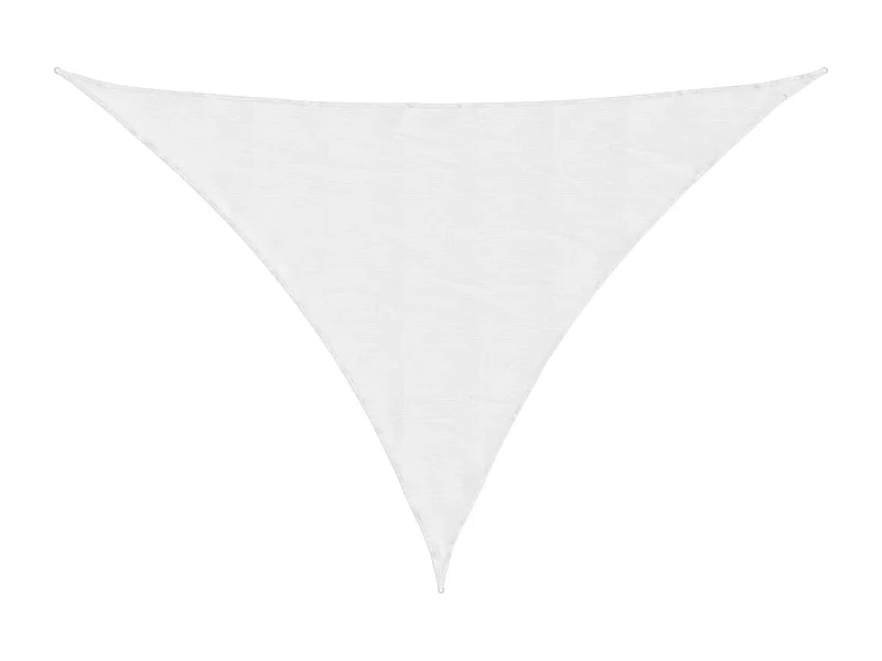 Voile d'ombrage tissu oxford triangulaire 4x5x5 m blanc FR54744
