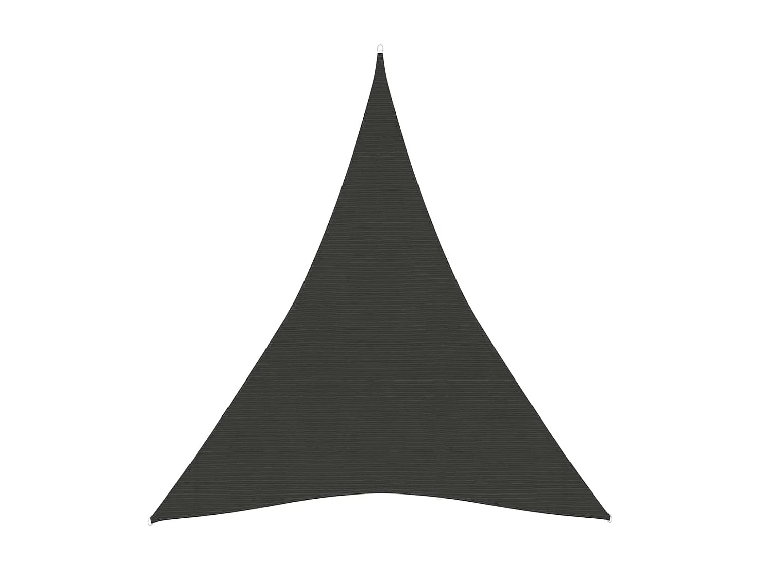 Voile d'ombrage 160 g/m² Anthracite 5x6x6 m PEHD FR62852