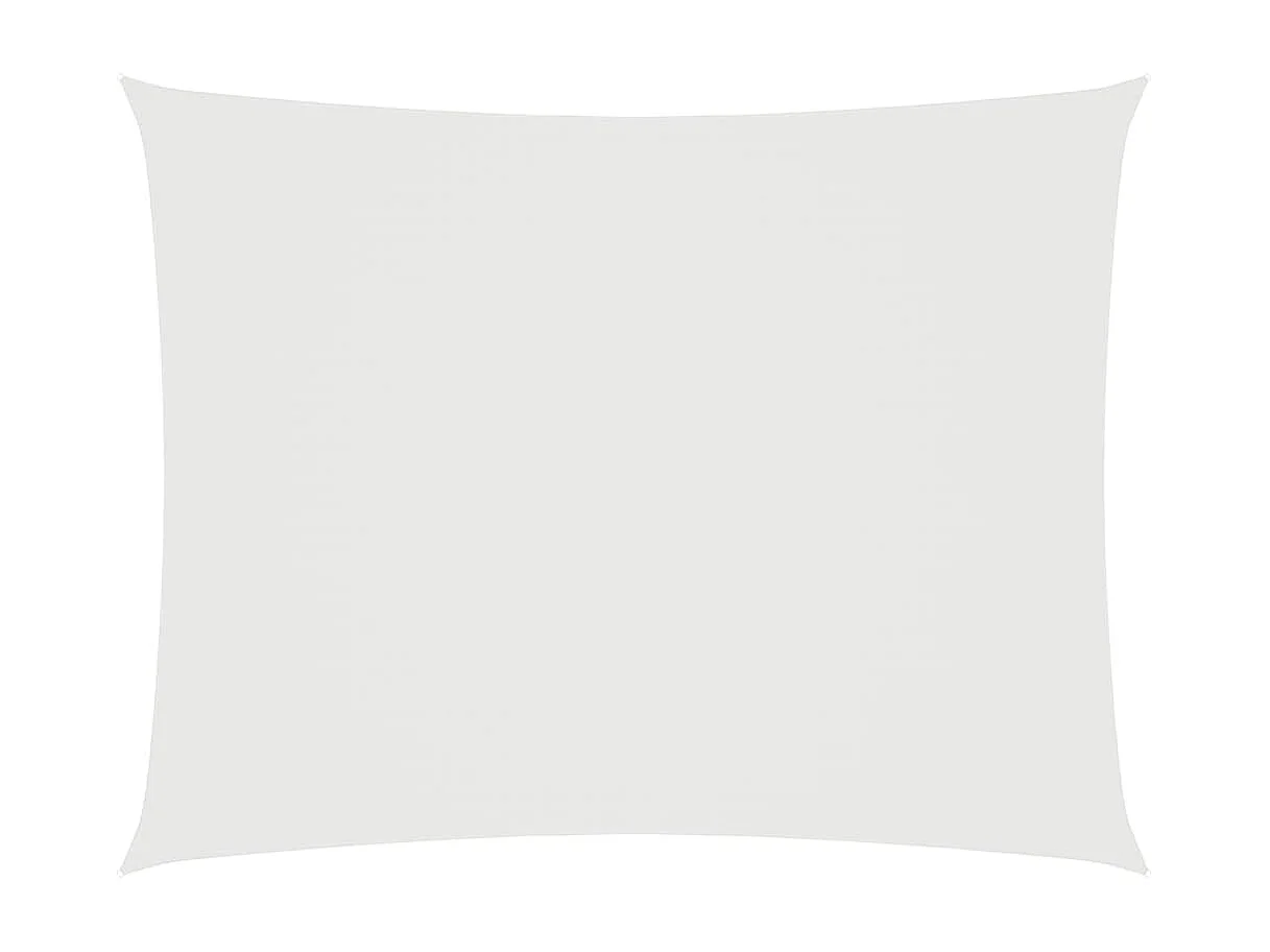 Voile d'ombrage tissu oxford rectangulaire 3x5 m blanc FR13780