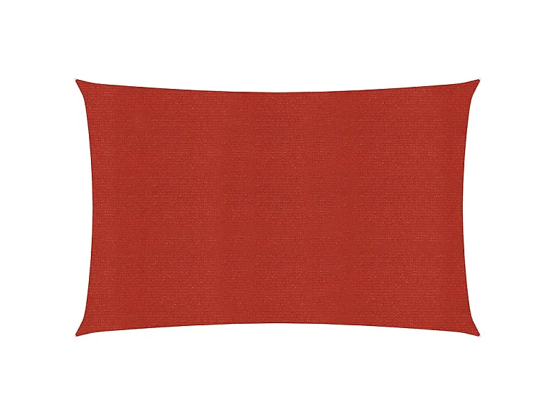 Voile d'ombrage 160 g/m² Rouge 2,5x4 m PEHD FR64932