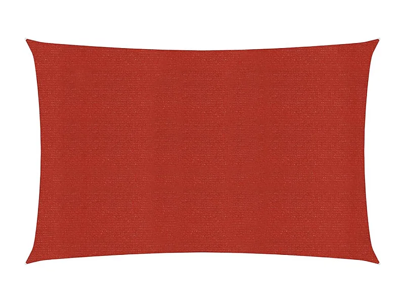 Voile d'ombrage 160 g/m² Rouge 2,5x4 m PEHD FR64932