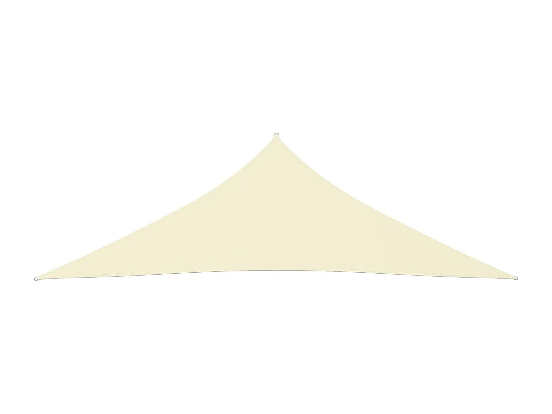 Voile d'ombrage tissu oxford triangulaire 3x3x4,24 m crème FR27249