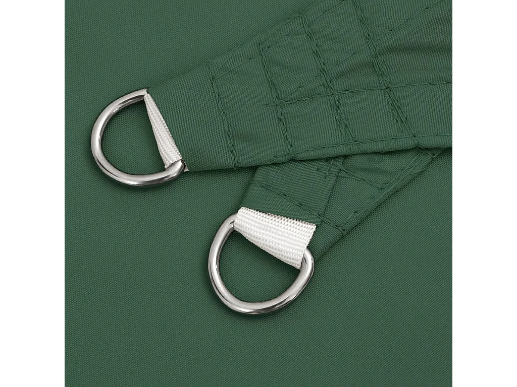 Toldo de vela cuadrado tela Oxford verde oscuro 2,5x2,5 m ES337315