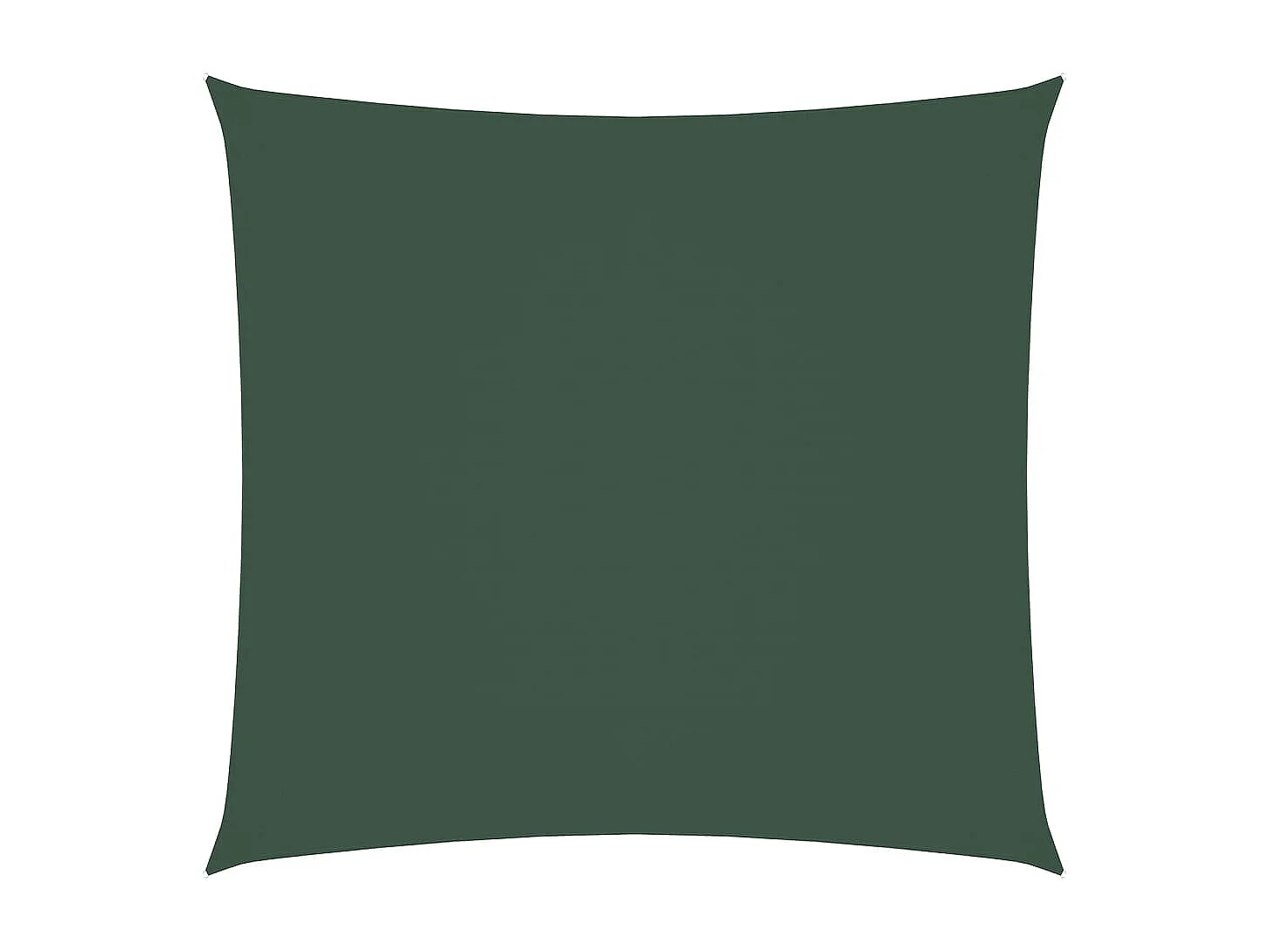Toldo de vela cuadrado tela Oxford verde oscuro 2,5x2,5 m ES337315