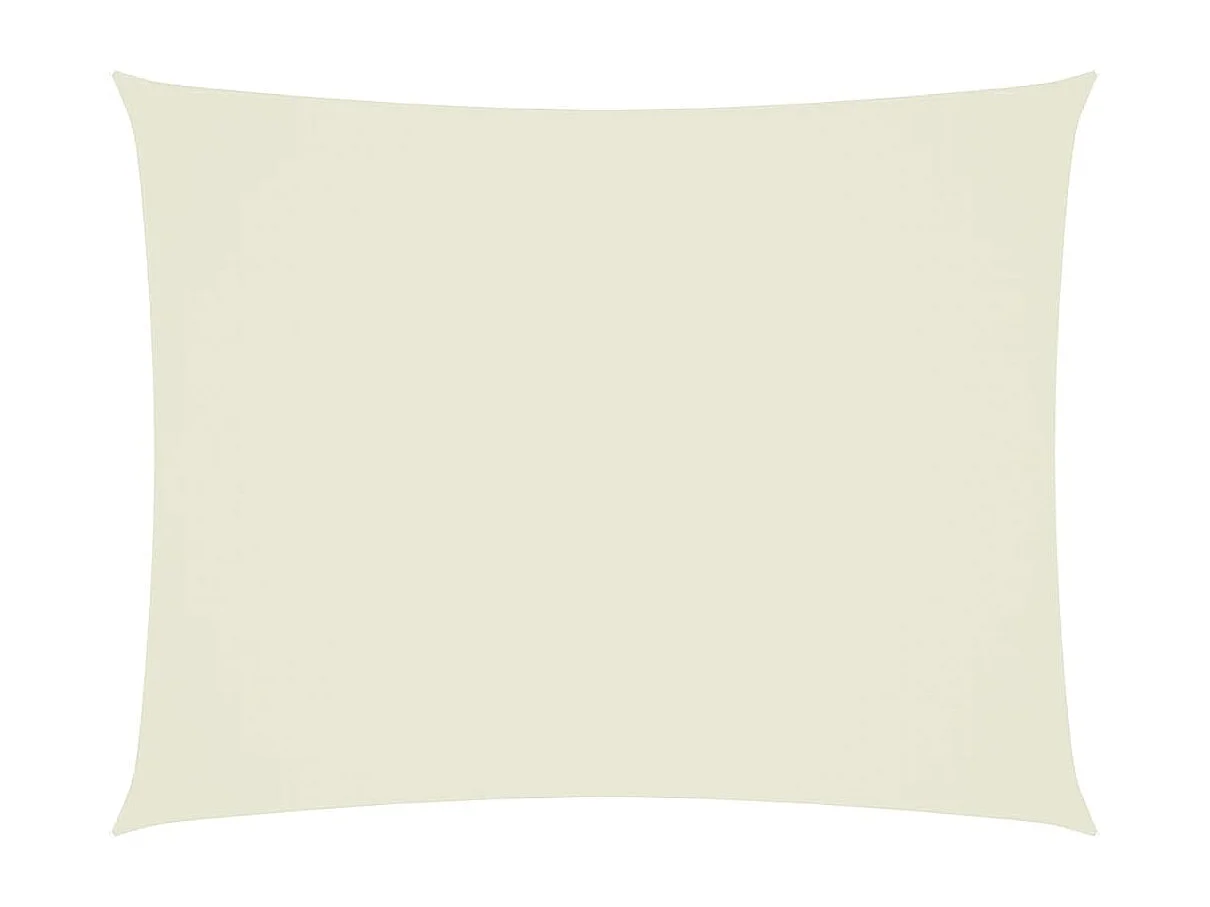 Zonnescherm rechthoekig 3x6 m oxford stof crèmekleurig BE526602