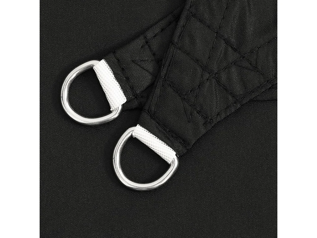 Voile d'ombrage Tissu Oxford triangulaire 4x5x6,4 m Noir FR92251