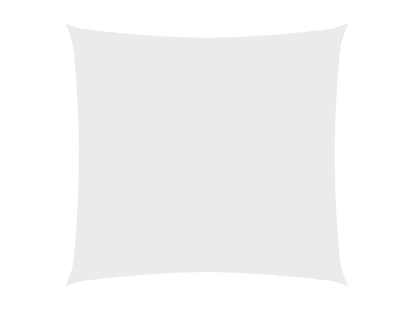 Voile d'ombrage tissu oxford carré 2,5x2,5 m blanc FR39365