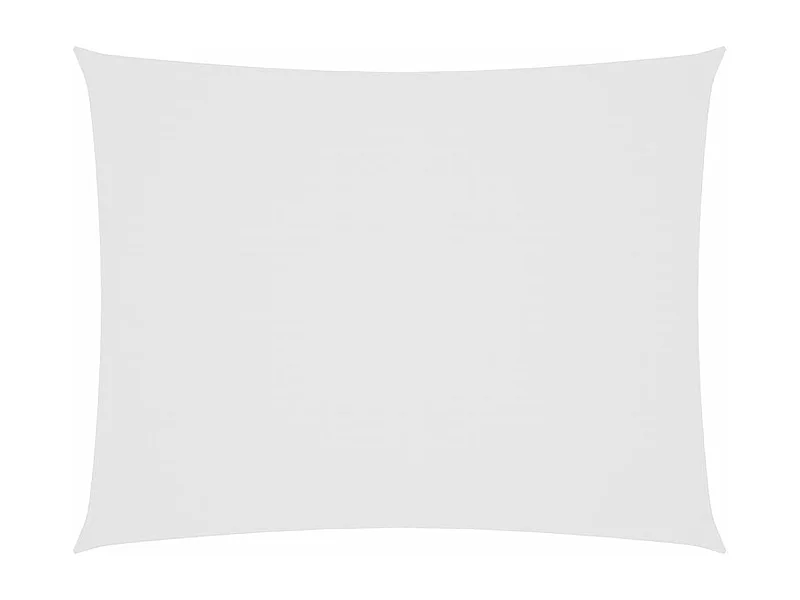 Voile d'ombrage tissu oxford rectangulaire 5x6 m blanc FR88981
