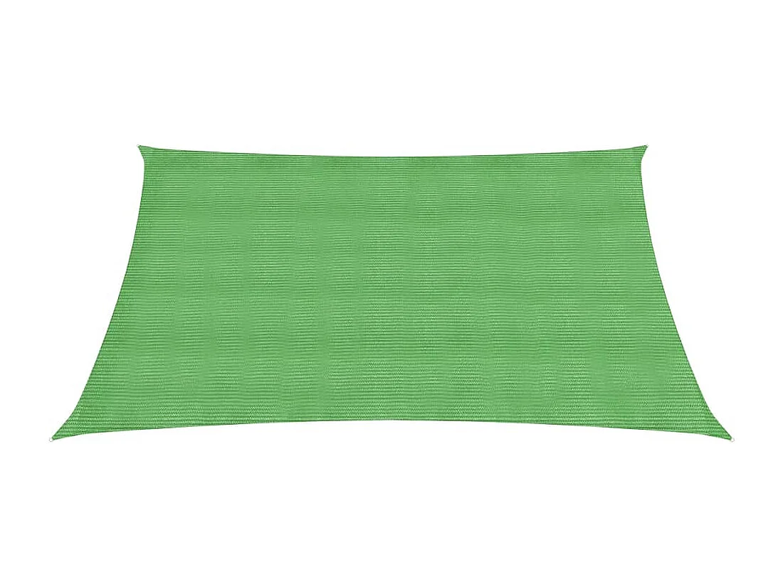 Toldo de vela HDPE verde claro 160 g/m² 4/5x3 m ES226192