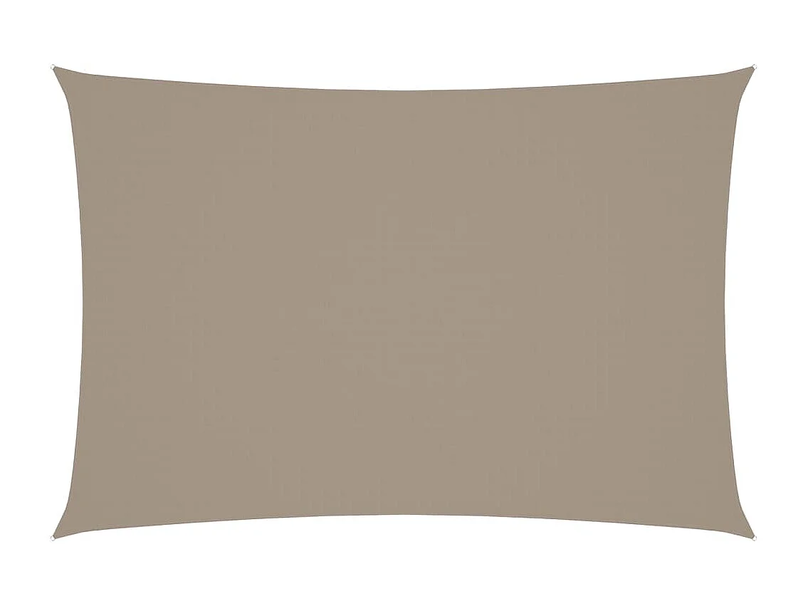 Voile d'ombrage tissu oxford rectangulaire 2,5x4,5 m taupe FR70295