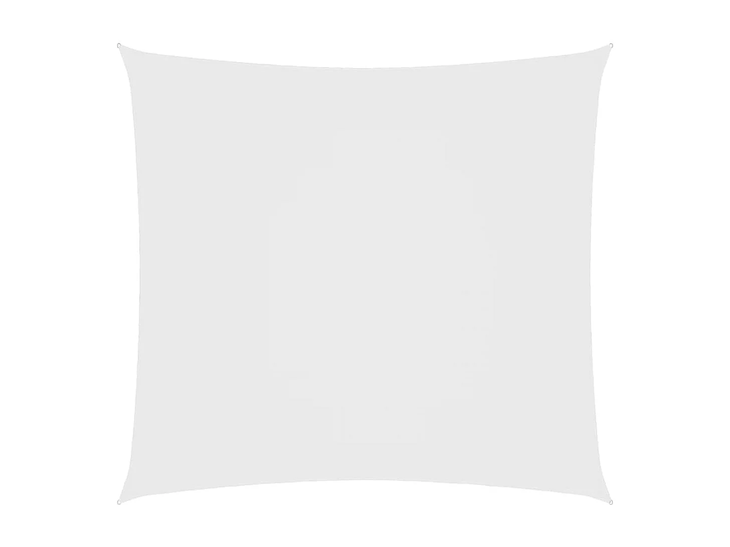 Voile d'ombrage Tissu Oxford carré 5x5 m Blanc FR93055